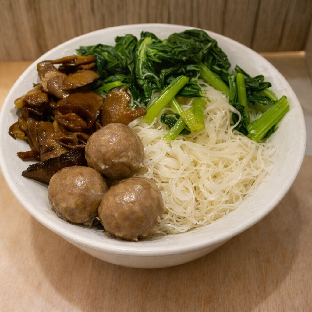 Bihun Ayam Jamur Baso Regular