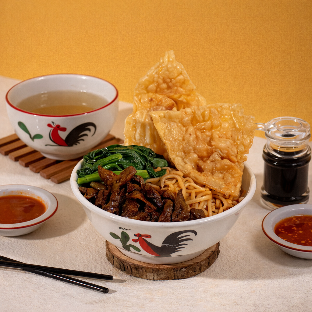 Yamien Ayam Jamur Pangsit Goreng Regular