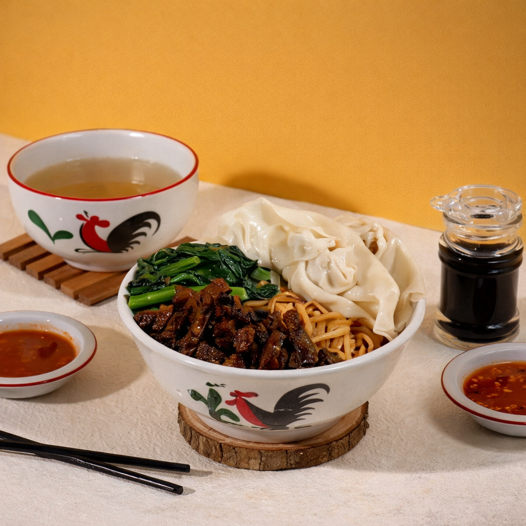 Yamien Ayam Jamur Pangsit Rebus Regular